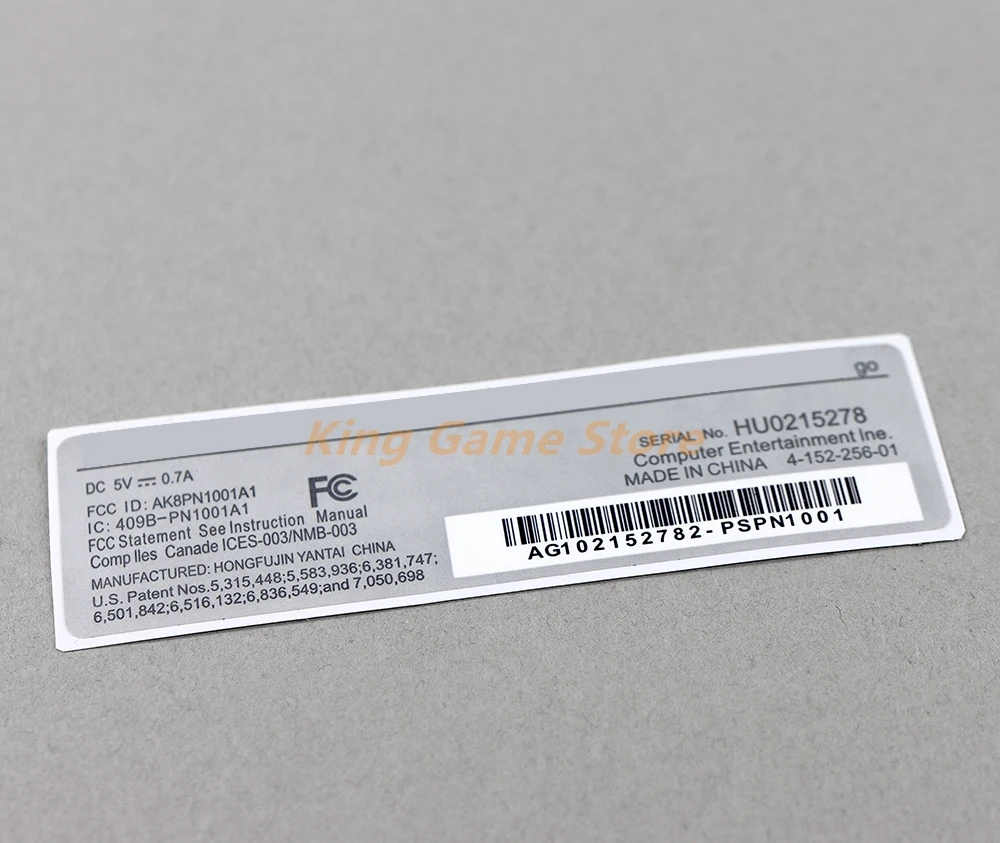 1000шт на гърба на етикета на корпуса на контролера PSPGO опция гаранция етикет, стикер с баркод за PSP GO Изображение 1