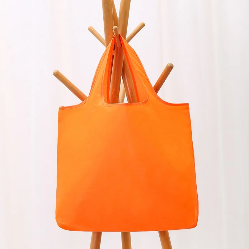 2 бр. Голяма дългогодишна сгъваема преносима водоустойчив многоцветен чанта за пазаруване Изображение 2