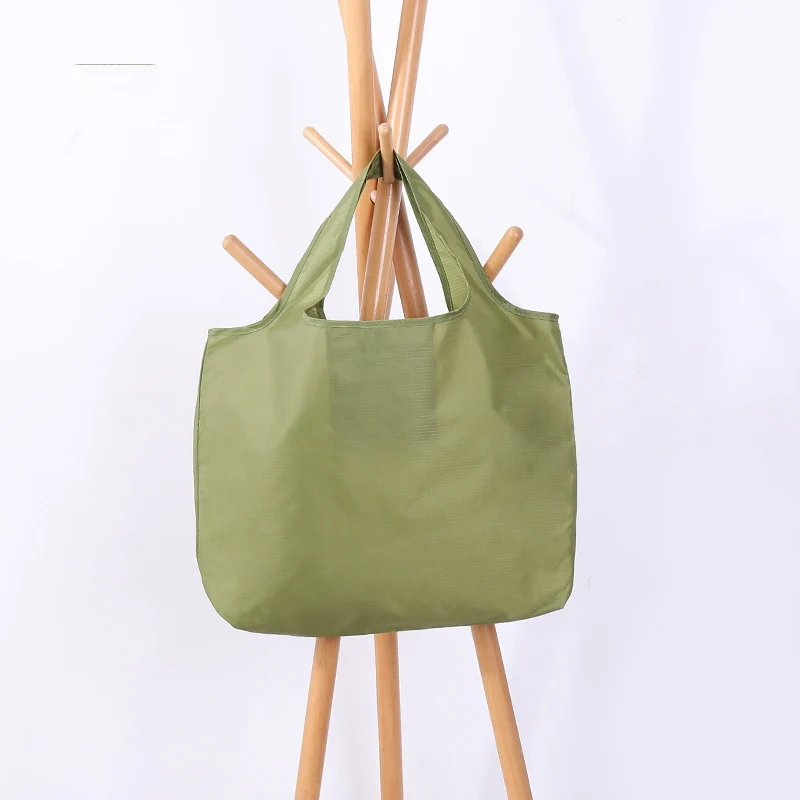 2 бр. Голяма дългогодишна сгъваема преносима водоустойчив многоцветен чанта за пазаруване Изображение 3