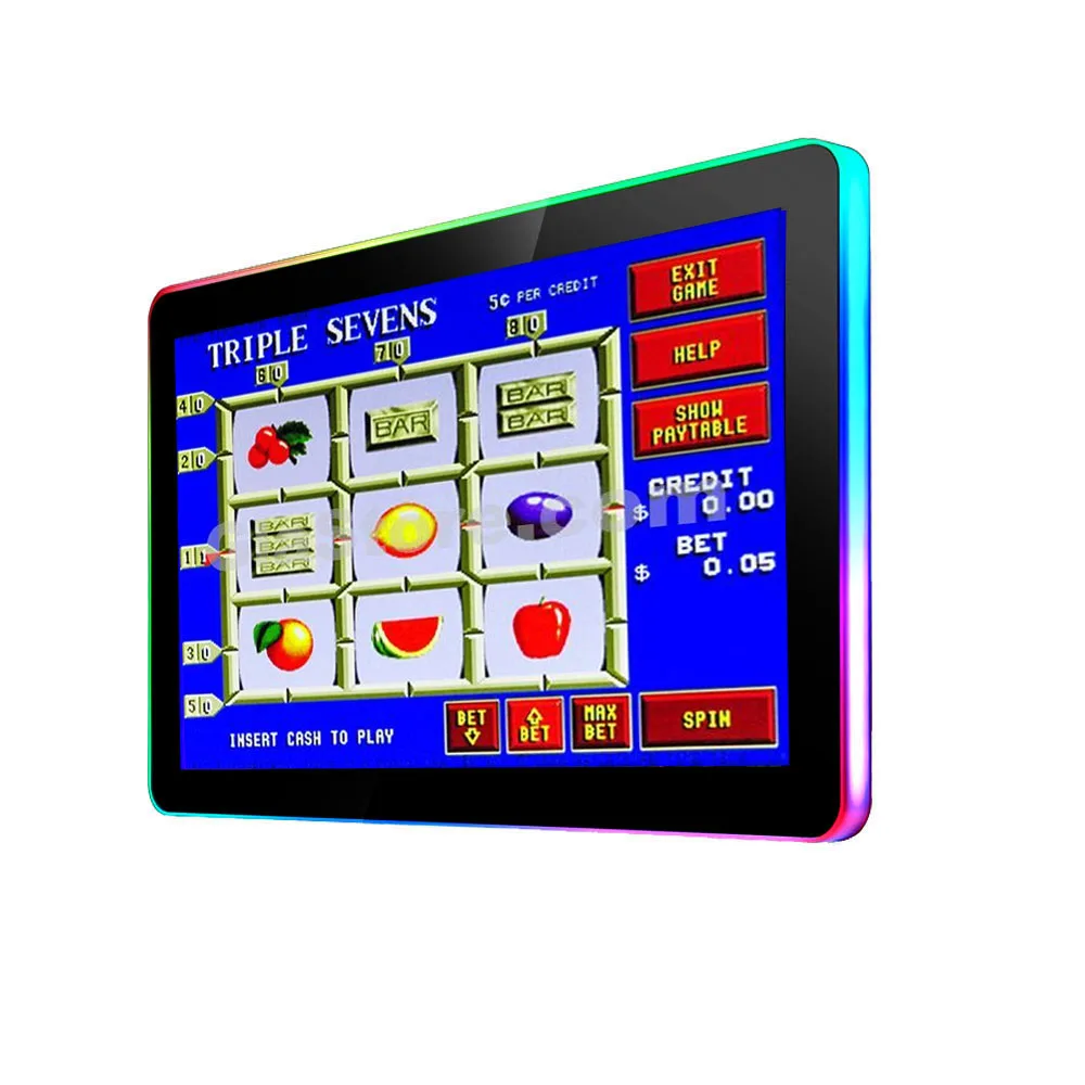 21,5-инчов 24-инчов pog gaming monit 3M capacitive multi touch monit със странична led подсветка Изображение 4