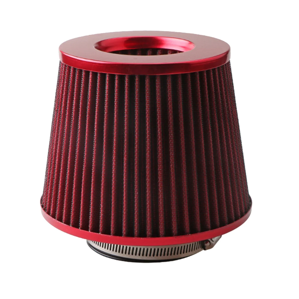 76 мм въздушен филтър с грибовидной глава, изпускателния филтър, всмукателния филтър, Универсални автомобилни аксесоари, червен Изображение 0