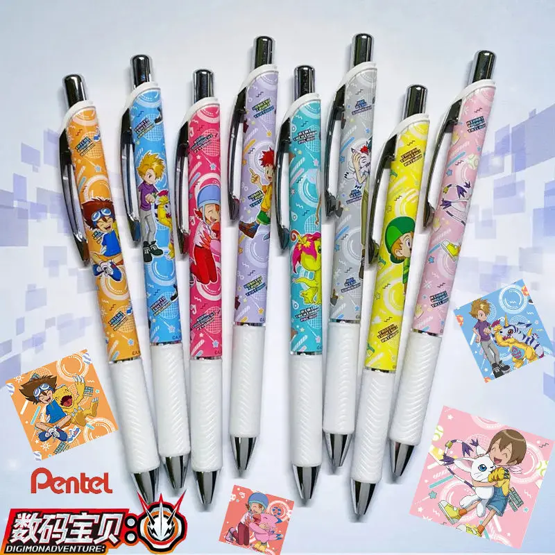 Digimon Adventure animation, ограничен брой гелевых дръжки, 0,5 черна бързосъхнеща водна писалка, домашна работа, офис химикалка за подпис на едро Изображение 0