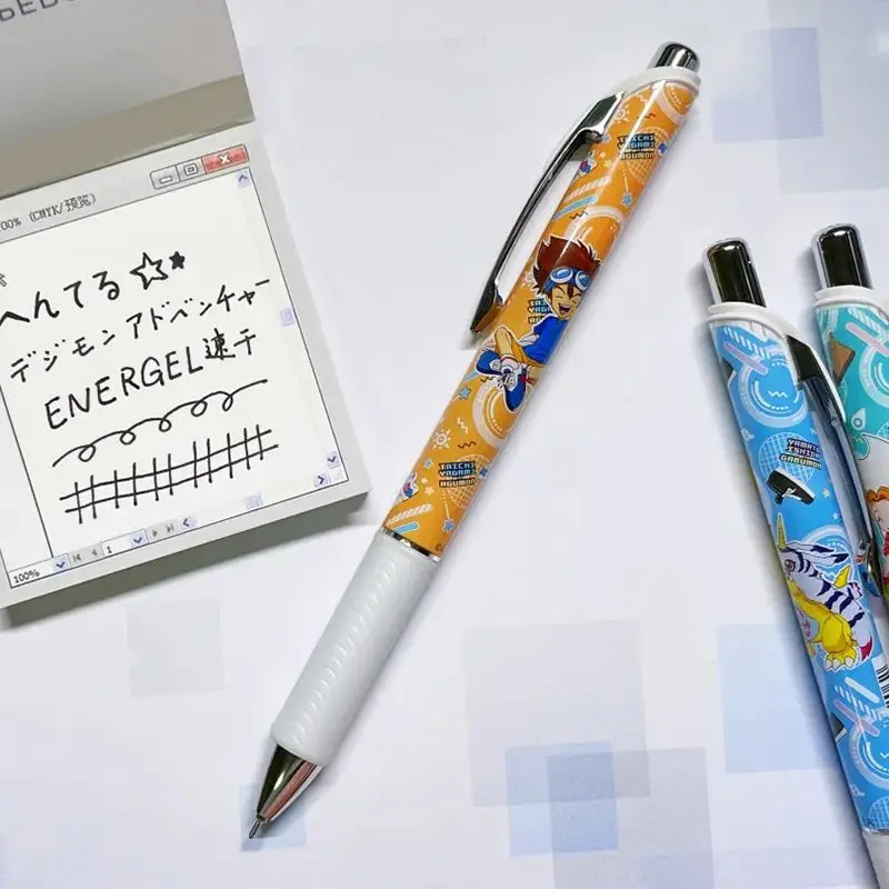 Digimon Adventure animation, ограничен брой гелевых дръжки, 0,5 черна бързосъхнеща водна писалка, домашна работа, офис химикалка за подпис на едро Изображение 2