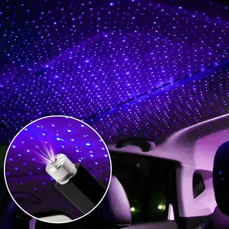 SanjiCook Mini Car Проектор, лампа Star Sky Lamp USB Захранване, Подходящи За Осветление на покрива и тавана на автомобила Щепсела и да Играе. Изображение 4