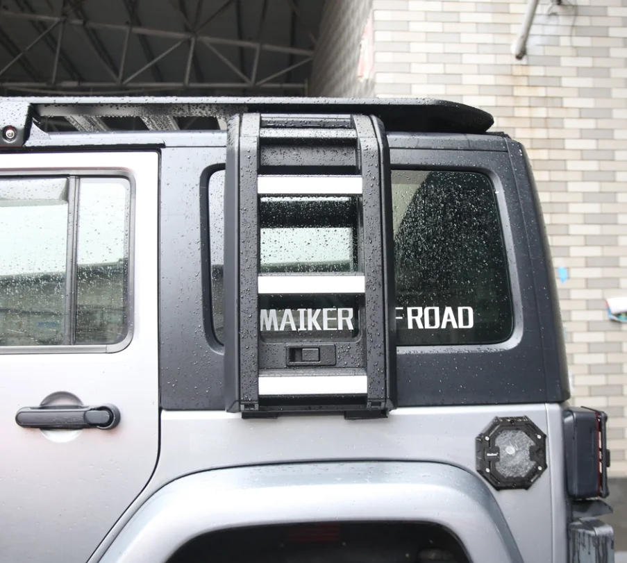 Външни Аксесоари за Закрепване на страничната врата на колата от алуминий 4x4 за Jeep Wrangler JK JL Maiker offroad Изображение 1