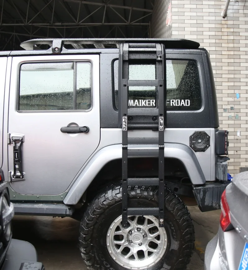 Външни Аксесоари за Закрепване на страничната врата на колата от алуминий 4x4 за Jeep Wrangler JK JL Maiker offroad Изображение 2