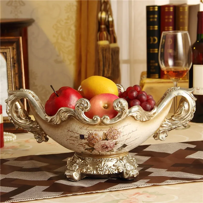 Голяма чиния за плодове в европейски стил, аксесоари за дома в ретро стил Palace е в европейски стил, украса в стил ретро Изображение 1
