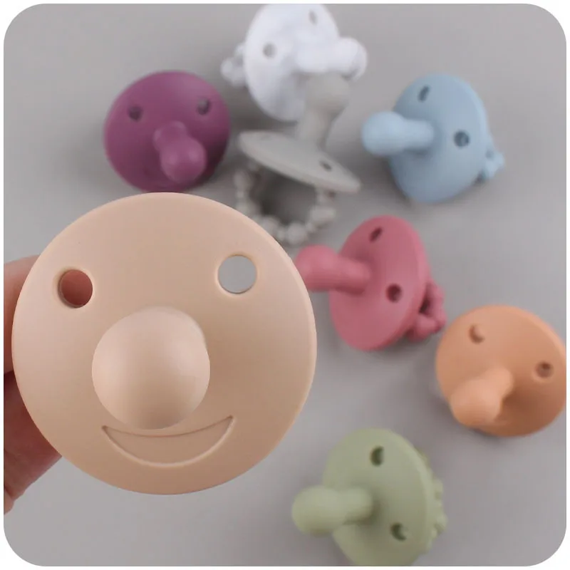 Детска силиконов биберон-залъгалка за новородено, за да проверите за дъвчене, Залъгалка за биберон, Мека играчка-прорезыватель, аксесоари за хранене от хранително-силикон Изображение 1
