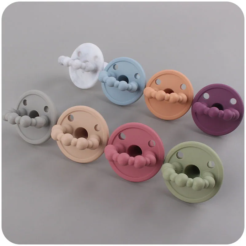 Детска силиконов биберон-залъгалка за новородено, за да проверите за дъвчене, Залъгалка за биберон, Мека играчка-прорезыватель, аксесоари за хранене от хранително-силикон Изображение 3