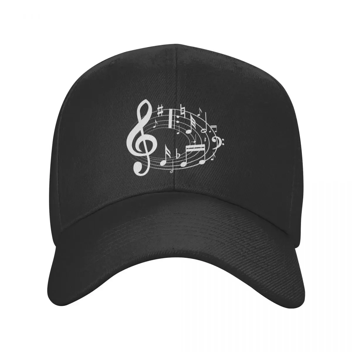 Изработена по поръчка музикална нота музикален фестивал Бейзболна шапка за предпазване от слънце Мъжки Дамски Регулируема шапка за татко Есен Изображение 0