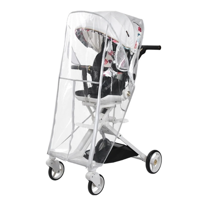 Обновен Дъждобран за детска количка Универсален Аксесоар за колички Водоустойчив EVA Изображение 0