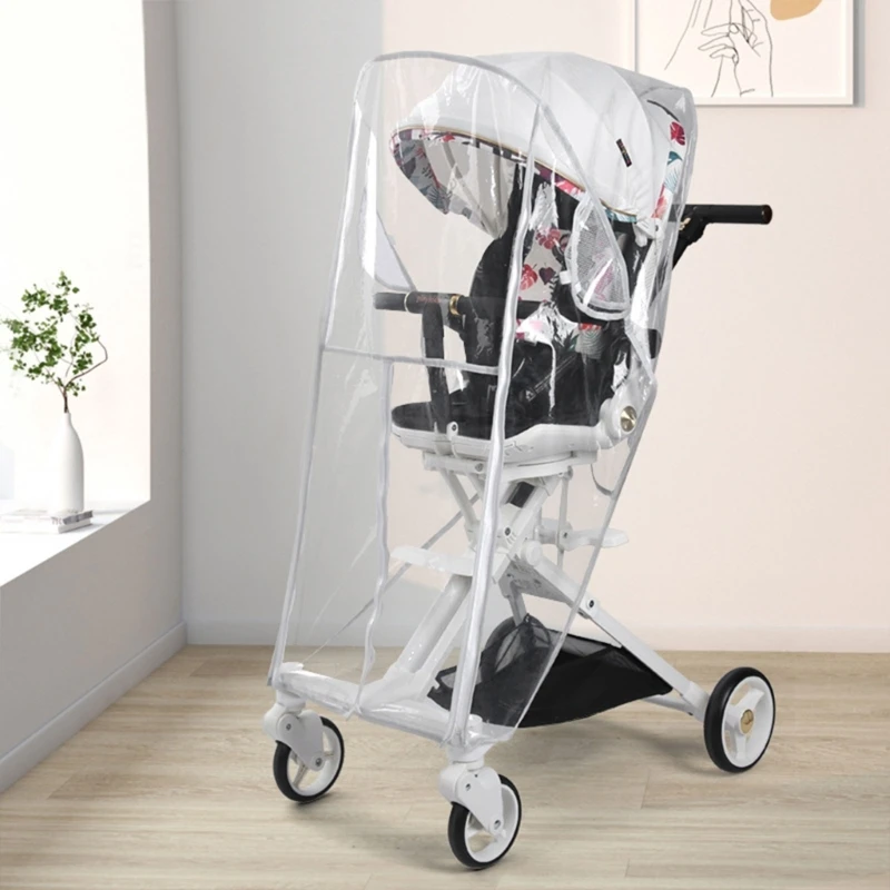 Обновен Дъждобран за детска количка Универсален Аксесоар за колички Водоустойчив EVA Изображение 2