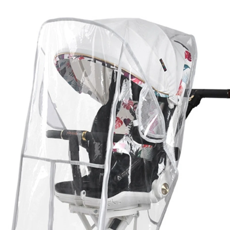 Обновен Дъждобран за детска количка Универсален Аксесоар за колички Водоустойчив EVA Изображение 3
