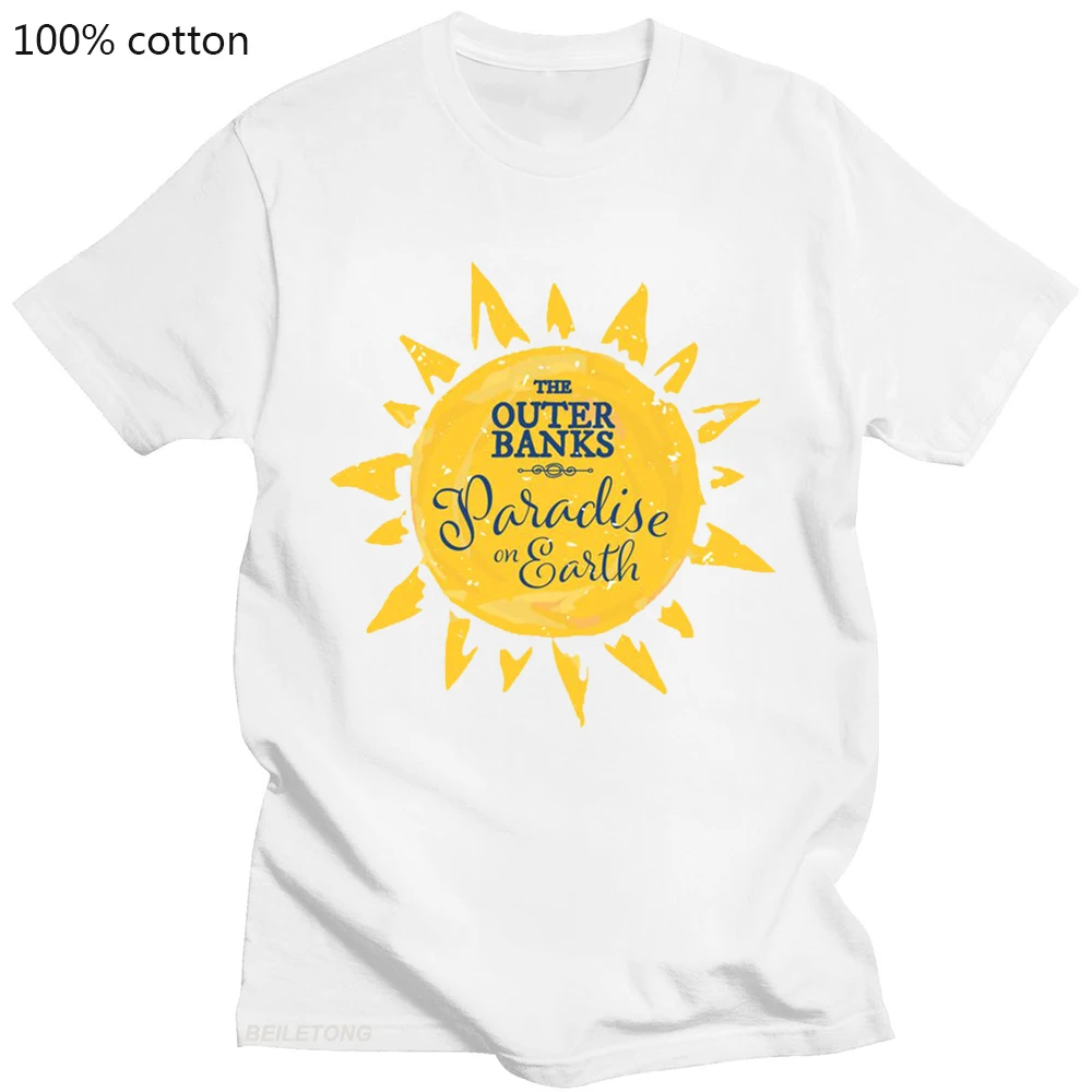 Тениска Поуг Life Outer Banks TV Ulzzang Graphic Битник Женска Тениска със забавна принтом За момичета, Черна риза с кръгло деколте, 100% Памук Изображение 1