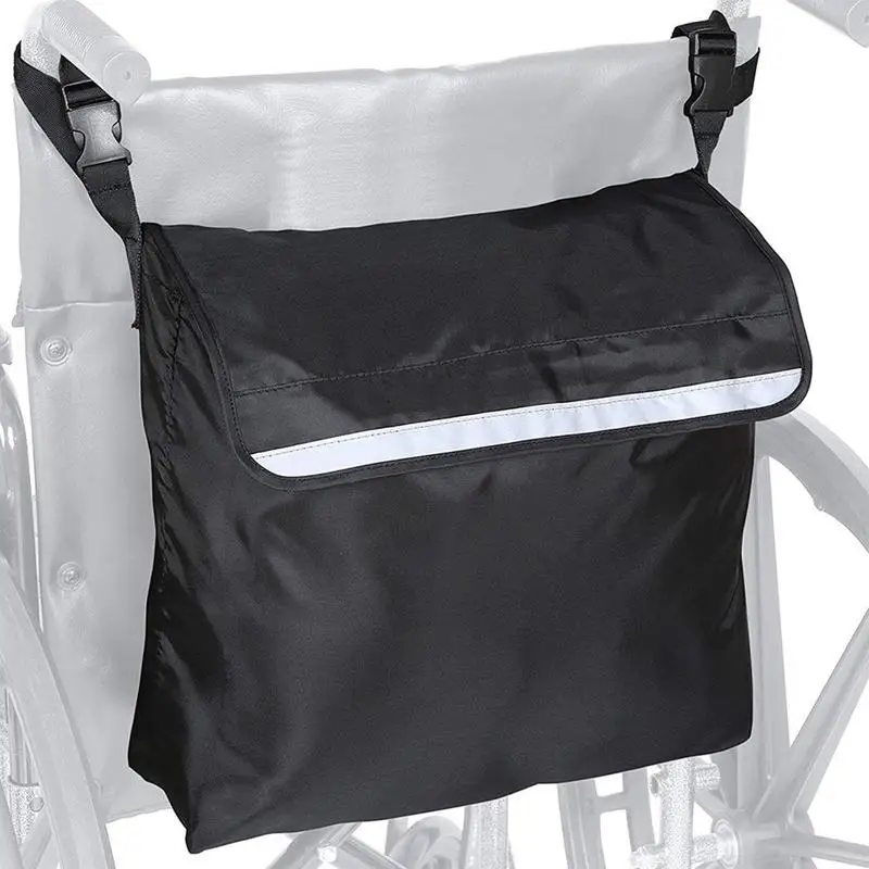 Чанта за инвалидни колички Водоустойчива чанта за инвалидни колички с надеждна светоотражающей ивица Многофункционална чанта за съхранение на ходунков голям капацитет Изображение 2