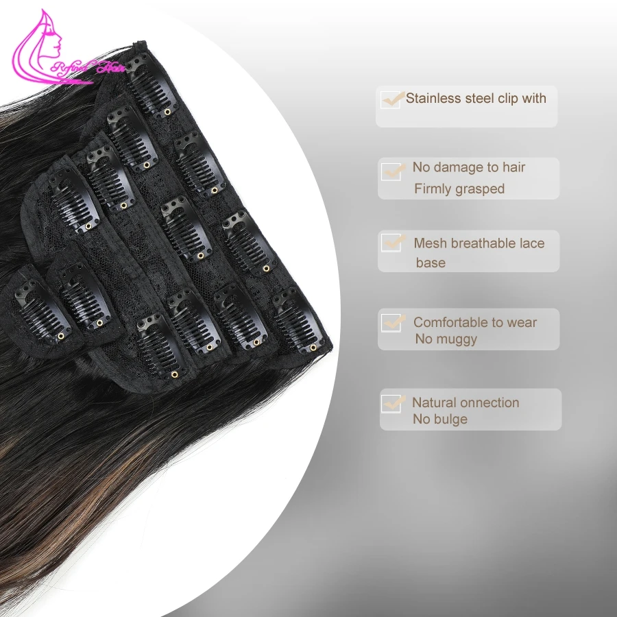Шнола за изграждане на дълги вълнообразни синтетични косми 20 см, 6 броя, тъмно-кафяви и Смесени Светли нюанси, изкуствена коса с дебел двоен переплетением за жени Изображение 2