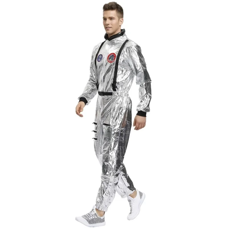Пурим Възрастен мъж космически костюм астронавти Хелоуин Карнавальная парти Пилот Cosplay Гащеризон Изображение 4